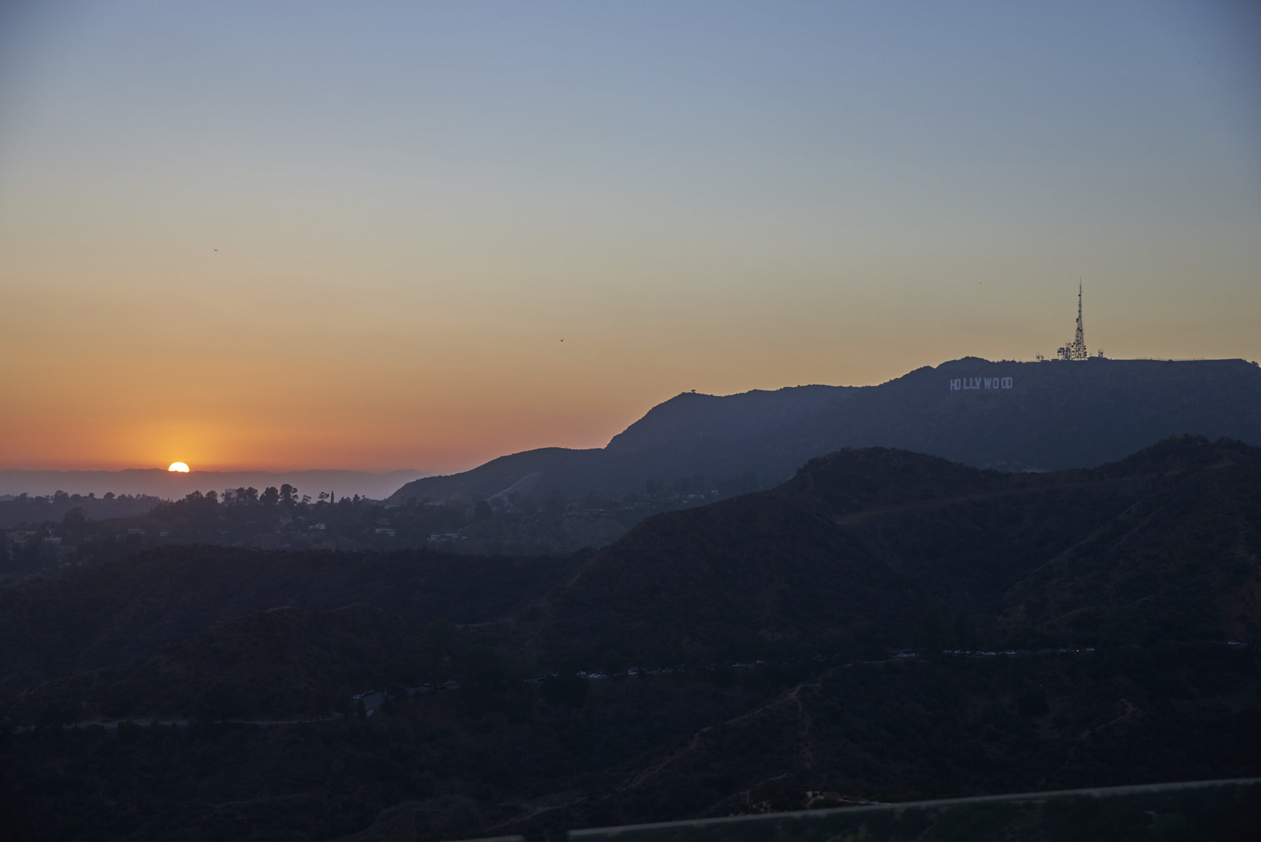 Sunset over Los Angeles