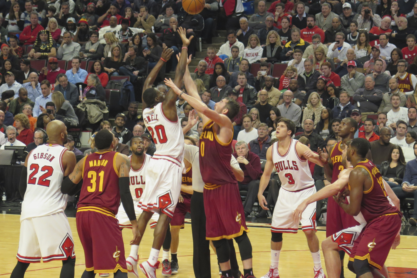 Our court-side seats gave a great view of the action