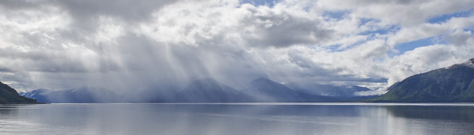 Looking across the Turnagain Arm to the Kenai Mountains