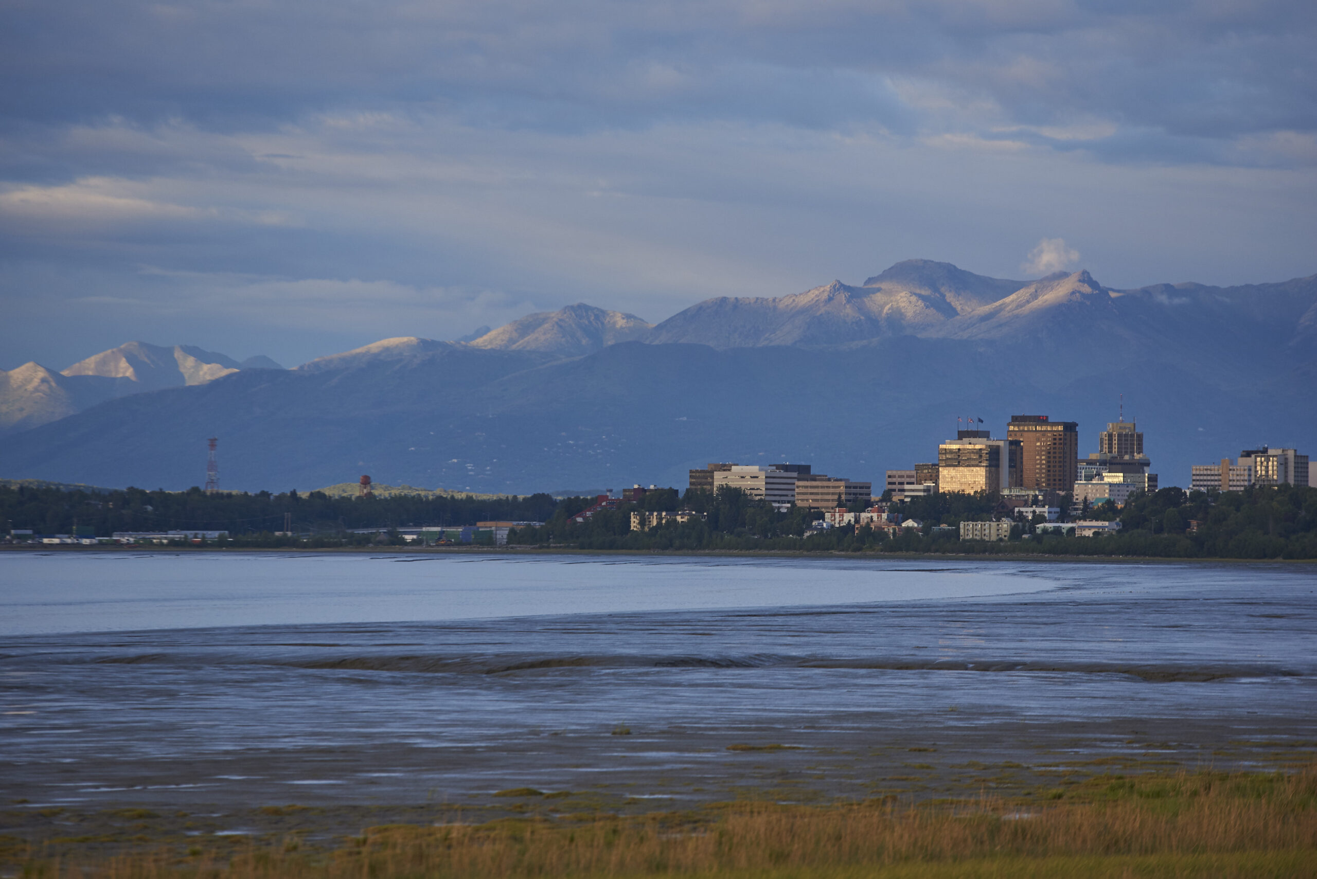 Looking towards Anchorage from Earthquake Park