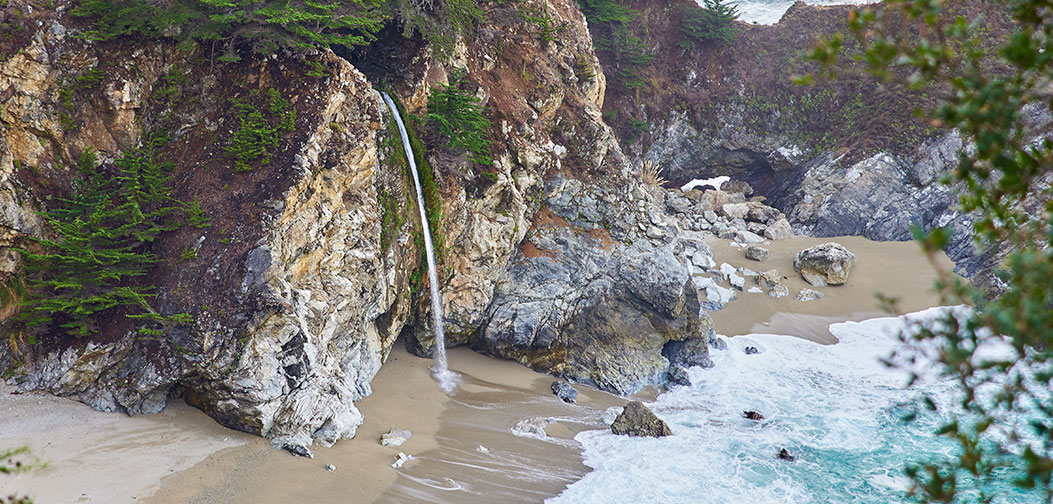 The beautiful McWay Falls, Big Sur