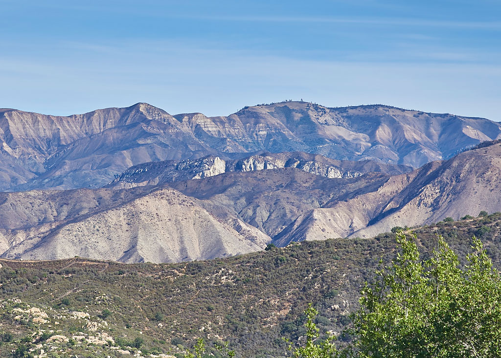 The dry hills visible from the San Marcos Pass