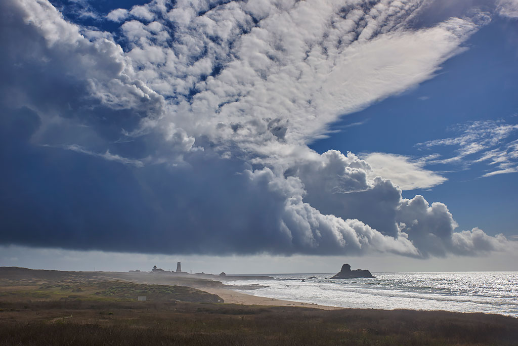 Looking south towards Point Piedras Blancas Light Station