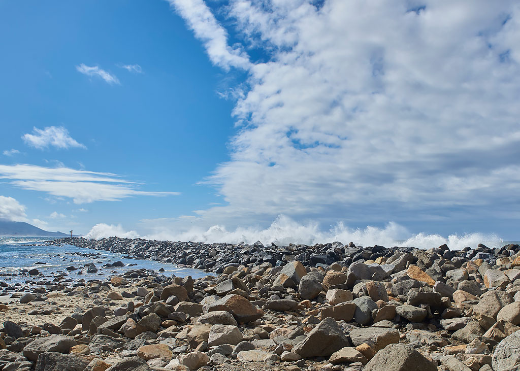 Breakwater at the entrance to Morro Harbour