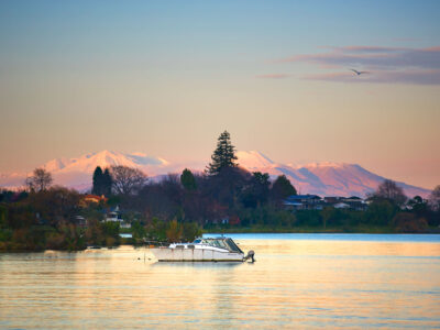 Lake Taupō Sunrise over Rainbow Point