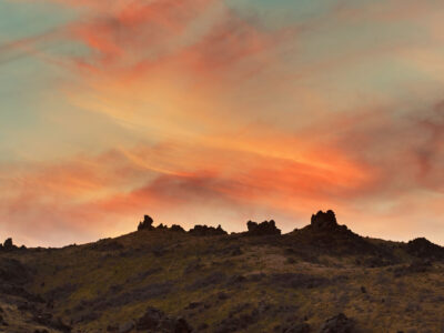 Sunset over the Nevis